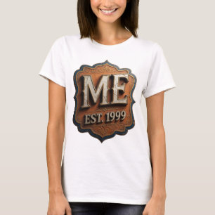 Camiseta Diseño dorado que llama la atención ME EST 1999