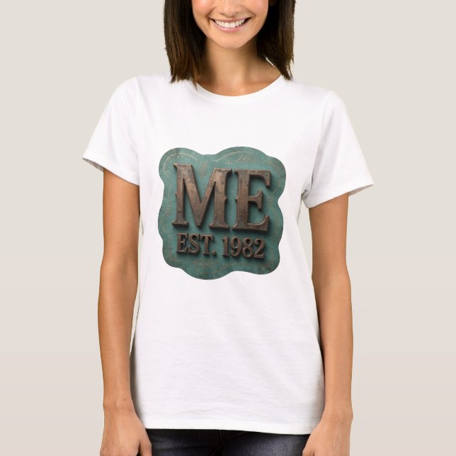 Camiseta Diseño Dynamic Silver ME EST 1982 (Anverso)