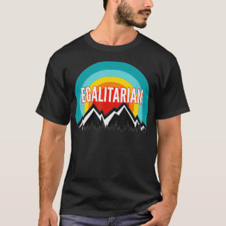 Camiseta Diseño Egalitario Retro Vintage Sunset
