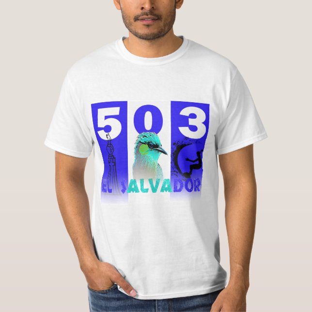 CAMISETA DISEÑO EL SALVADOR 503 (Anverso)