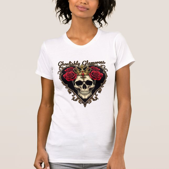 Camiseta Diseño elegante de Halloween con glamour (Anverso)