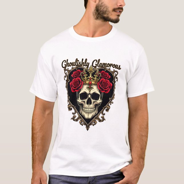 Camiseta Diseño elegante de Halloween con glamour (Anverso)
