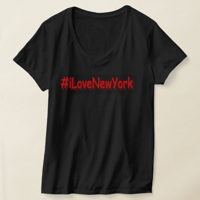 Camiseta Diseño elegante de "iLoveNewYork". ¡Hazte con una  (Distribución )