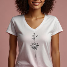 Diseño elegante de la "Línea floral Minimalista"