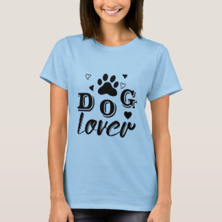 Camiseta Diseño elegante de los amantes del perro con papel