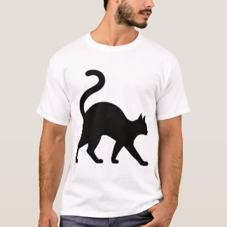 Camiseta Diseño elegante de pasarela de gato en perfil