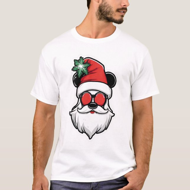 Camiseta Diseño elegante de Santa Claus para las tendencias (Anverso)