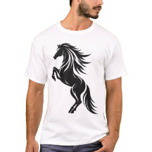 Diseño elegante de silueta de caballos de cría
