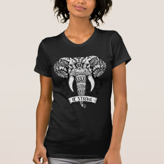 Camiseta Diseño elegante del bosquejo de la cabeza del