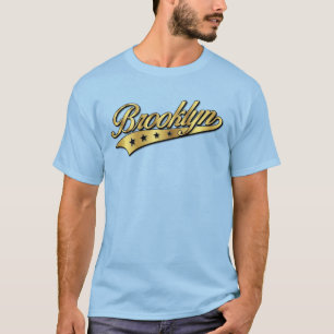 Camiseta Diseño elegante del logotipo de Brooklyn Swoosh