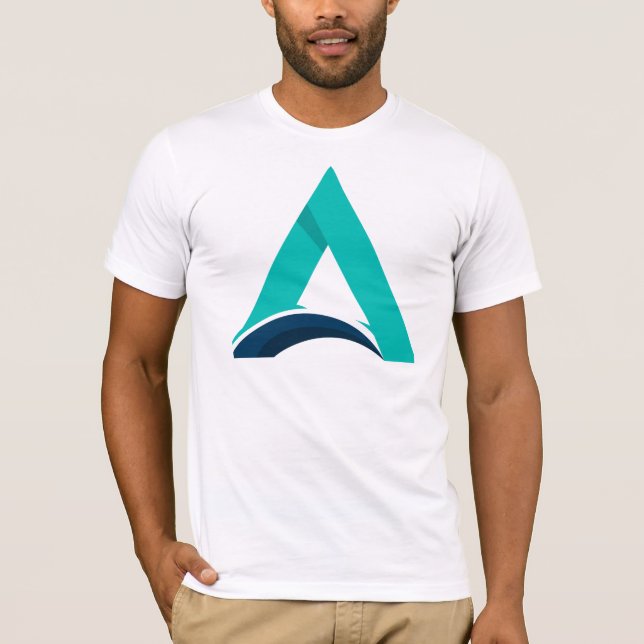 Camiseta Diseño elegante, letra "A", número de diseño 1. (Anverso)