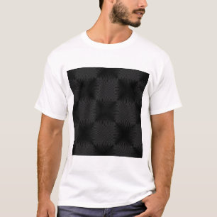 Camiseta Diseño elegante, negro de los círculos