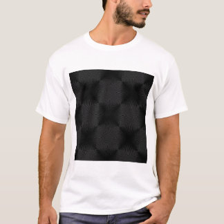 Camiseta Diseño elegante, negro de los círculos