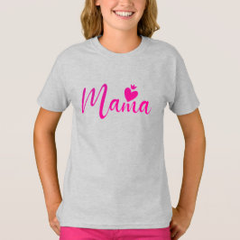 Camiseta Diseño elegante Texto Mamá tipografía