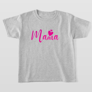 Camiseta Diseño elegante Texto Mamá tipografía