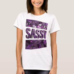 Camiseta Diseño elegante y SASSY morado