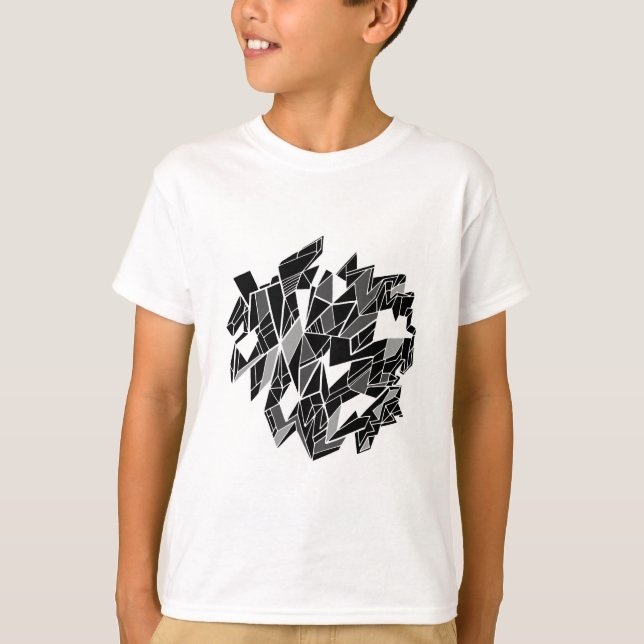 Camiseta Diseño en blanco y negro (Anverso)