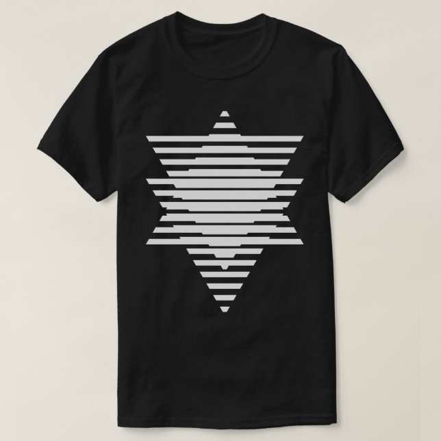 Camiseta diseño en negrita de triángulos (Diseño del anverso)