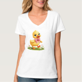 Camiseta Diseño encantador de patito, arte de animal feliz 