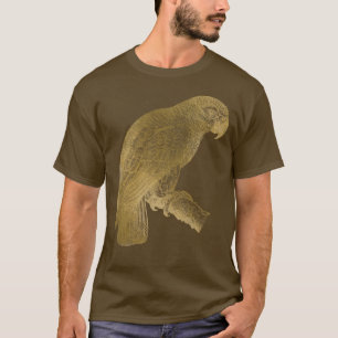 Camiseta Diseño encantador del loro dorado
