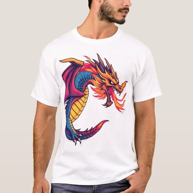 Camiseta Diseño épico de dragón - ¡Disponible en camisetas! (Anverso)