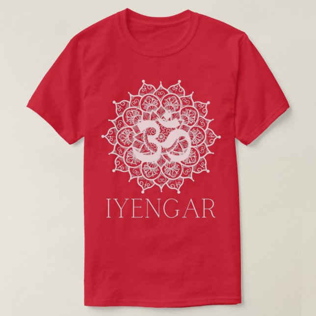 Camiseta Diseño espiritual de yoga Iyengar (Diseño del anverso)