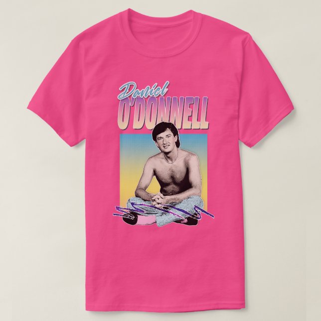 Camiseta Diseño estético Daniel ODonnell de los años 80 (Diseño del anverso)