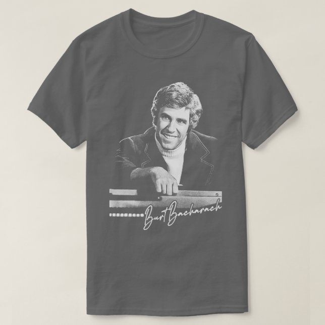 Camiseta Diseño estético de Burt Bacharach Retro 60 (Diseño del anverso)