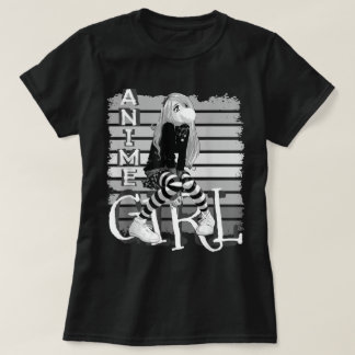 Camiseta Diseño Estético de Chica Anime Cool