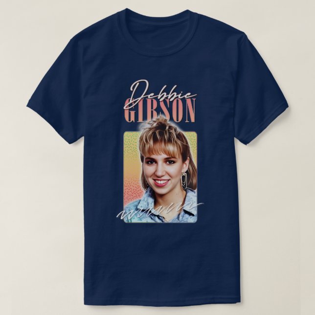 Camiseta Diseño estético de estilo de Debbie Gibson de los  (Diseño del anverso)