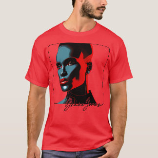 Camiseta Diseño estético de estilo Grace Jones 80