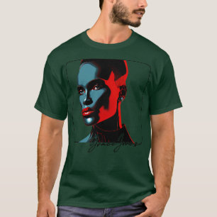 Camiseta Diseño estético de estilo Grace Jones 80