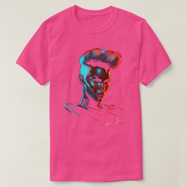 Camiseta Diseño estético de estilo Grace Jones 80 1 (Diseño del anverso)
