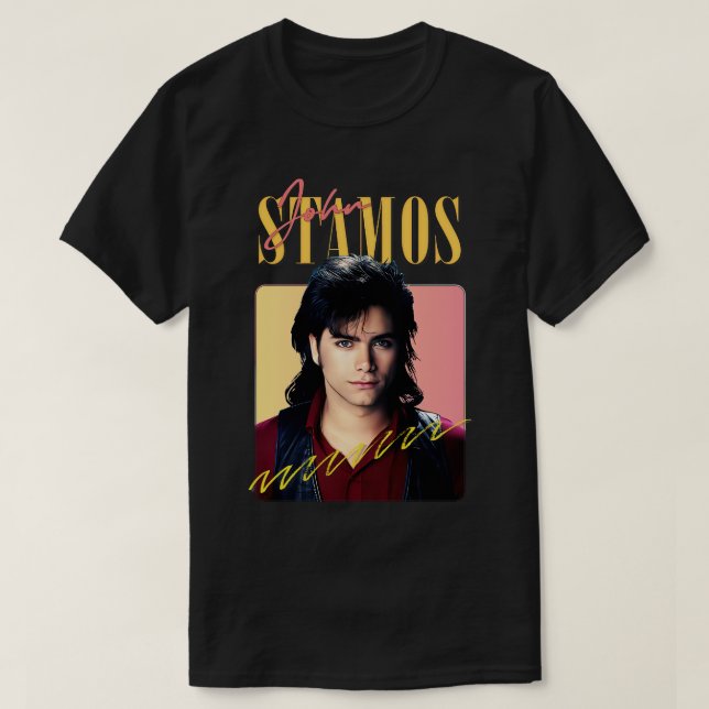 Camiseta Diseño estético de John Stamos 80 (Diseño del anverso)