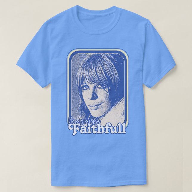 Camiseta Diseño estético de Marianne Faithfull Retro 60 (Diseño del anverso)