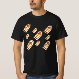 Camiseta Diseño Estético de Patrón de Brillo de Linterna Fl