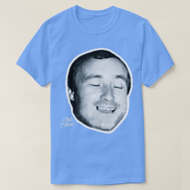 Camiseta Diseño estético de Phil Collins 80 1 (Diseño del anverso)