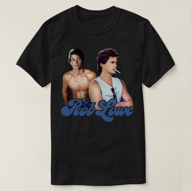 Camiseta Diseño estético de Rob Lowe Sexy 80 (Diseño del anverso)