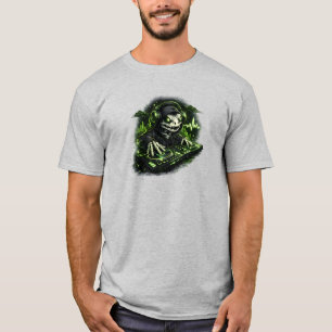Camiseta Diseño estético de Streetwear de DJ Rana Esqueleto
