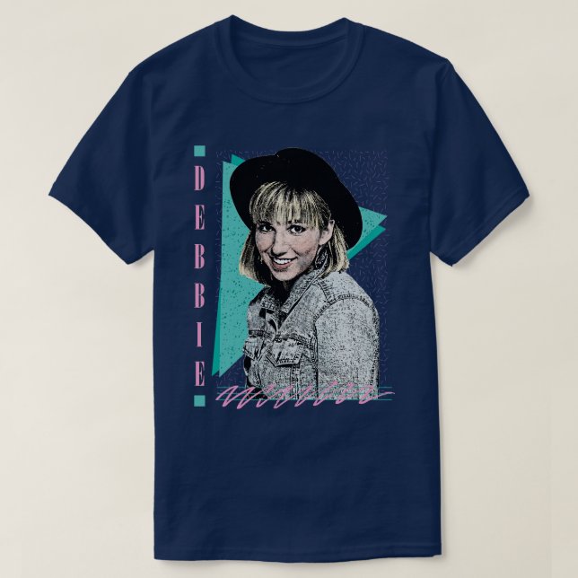 Camiseta Diseño estético estilizado de Debbie Gibson 80 2 (Diseño del anverso)