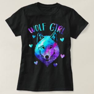 Camiseta Diseño Estético Galaxia Chica Loba