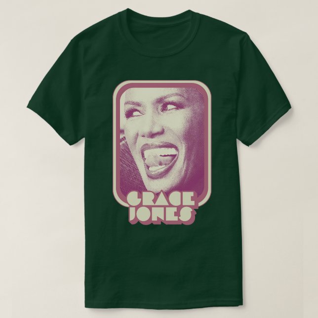 Camiseta Diseño estético Grace Jones Retro Style 80 (Diseño del anverso)