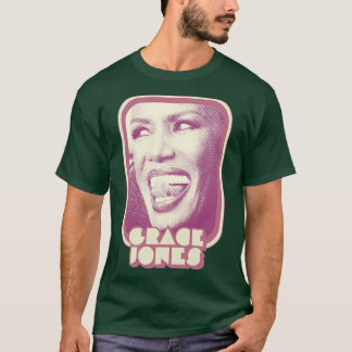 Camiseta Diseño estético Grace Jones Retro Style 80