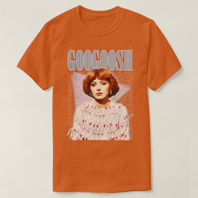 Camiseta Diseño estético retro de los años 70 Googoosh 2 (Diseño del anverso)