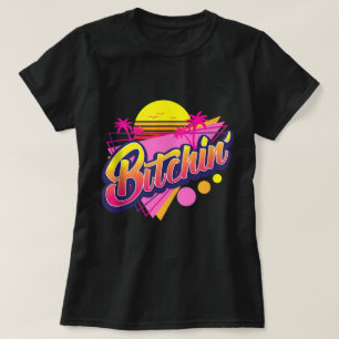 Camiseta Diseño Estético Retro Neon Genial