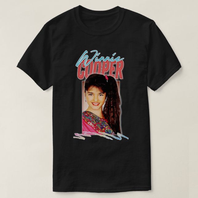 Camiseta Diseño estético Winnie Cooper estilo retro 80 (Diseño del anverso)