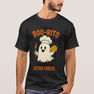 Camiseta Diseño 'Esto es Boo-Rito servido con queso extra'