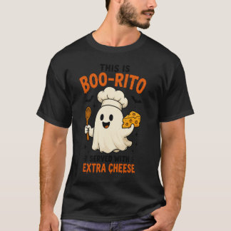 Camiseta Diseño 'Esto es Boo-Rito servido con queso extra'