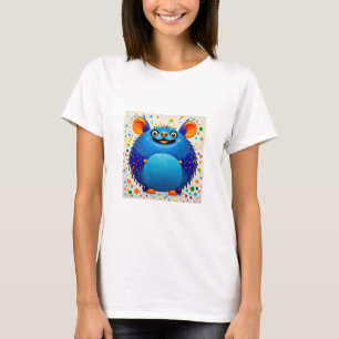 Camiseta Diseño expresivo y abstracto de arte animal colori