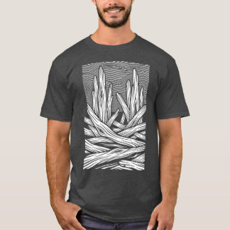Camiseta Diseño Exterior de Madera Flotante Vintage